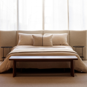 simply upholstered bed